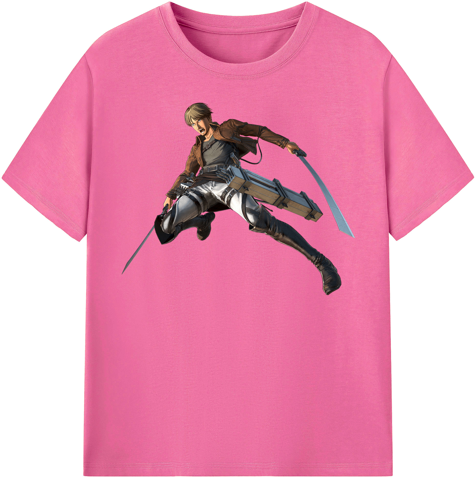 （画像用） 進撃の巨人 Attack on Titan レディースカジュアルプリントTシャツ（綿100％）